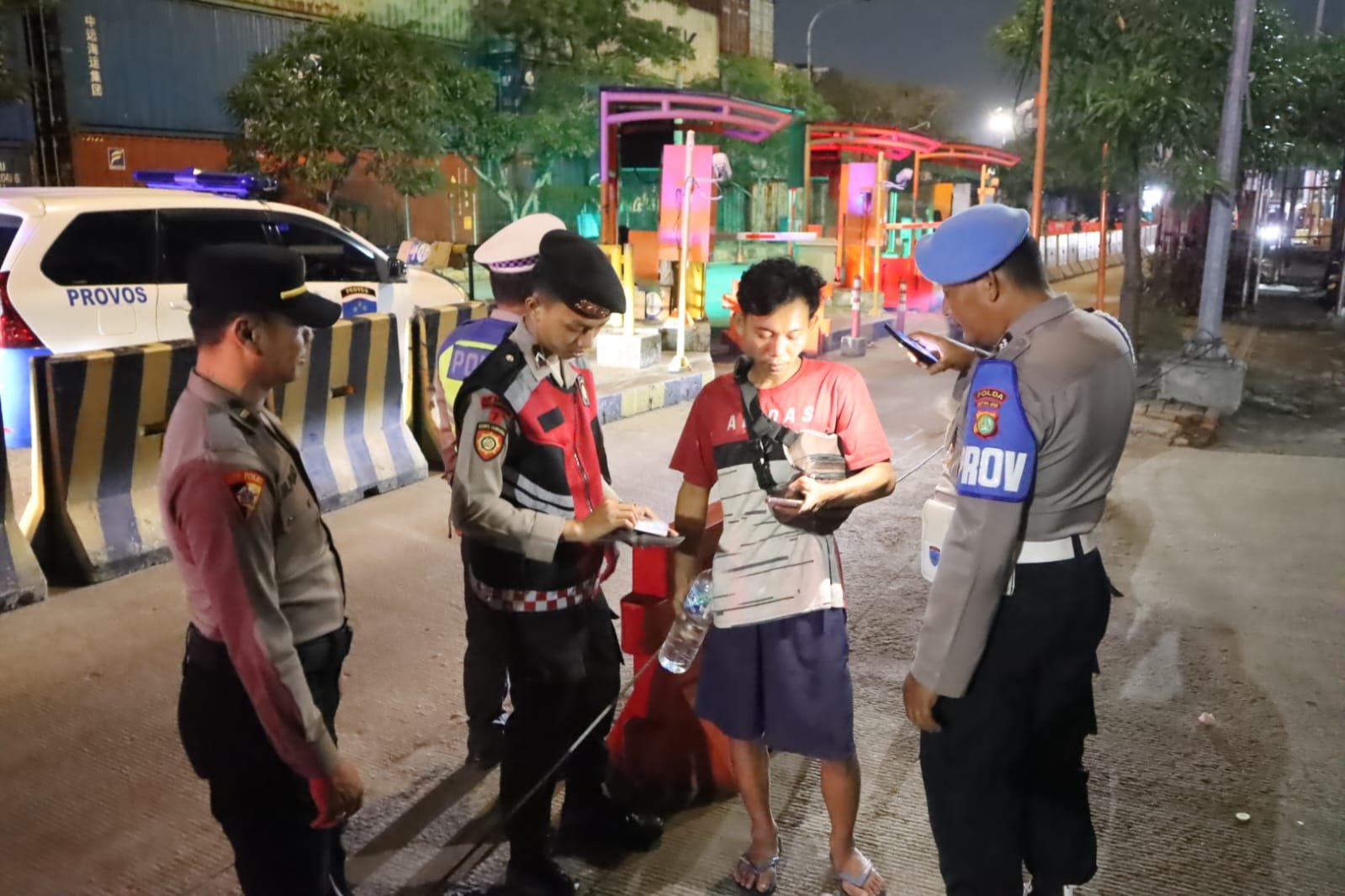 Polres Priok Gelar  Patroli Stasioner Cipta Kondisi, Antisipasi Gangguan Kamtibmas di Wilayah Pelabuhan