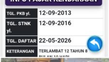 Unit kendaraan DLHK Kabupaten Tangerang yang menunggak pajak selama 12tahun