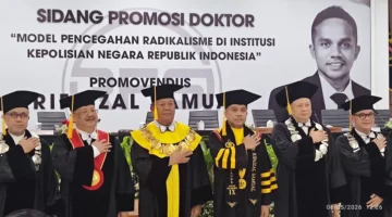 Sidang Doktor AKP Rifaizal Samual di hadiri Tokoh Golkar Bambang Soesatyo