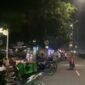 TERPANTAU - menjamurnya pedagang kaki lima (PKL) di Danau Sunter, Jakarta Utara, Jumat (1/5/2026). (Foto: Ekslusif Suara Realitas).