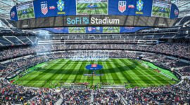 POTRET - stadium di Los Angeles jadi tuan rumah laga pembuka Amerika Serikat di Piala Dunia 2026 mendatang. (Foto: Istimewa).
