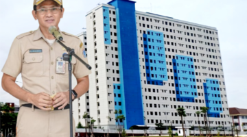 POTRET - Kepala UPRS V, Muhammad Ali mengapresiasi kegiatan positif warga Rusunawa Persakih Tower 6. (Foto: Suara Realitas/Za).