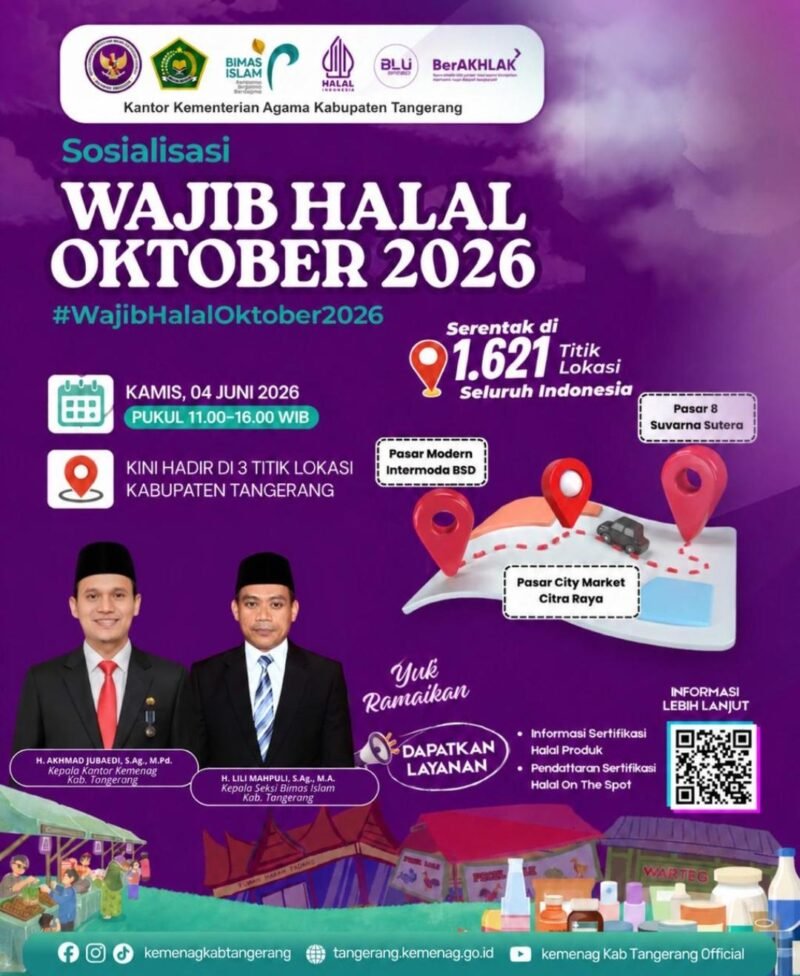Kamenag Kabupaten Tangerang Gelar Sosialisasi Wajib Halal Oktober 2026