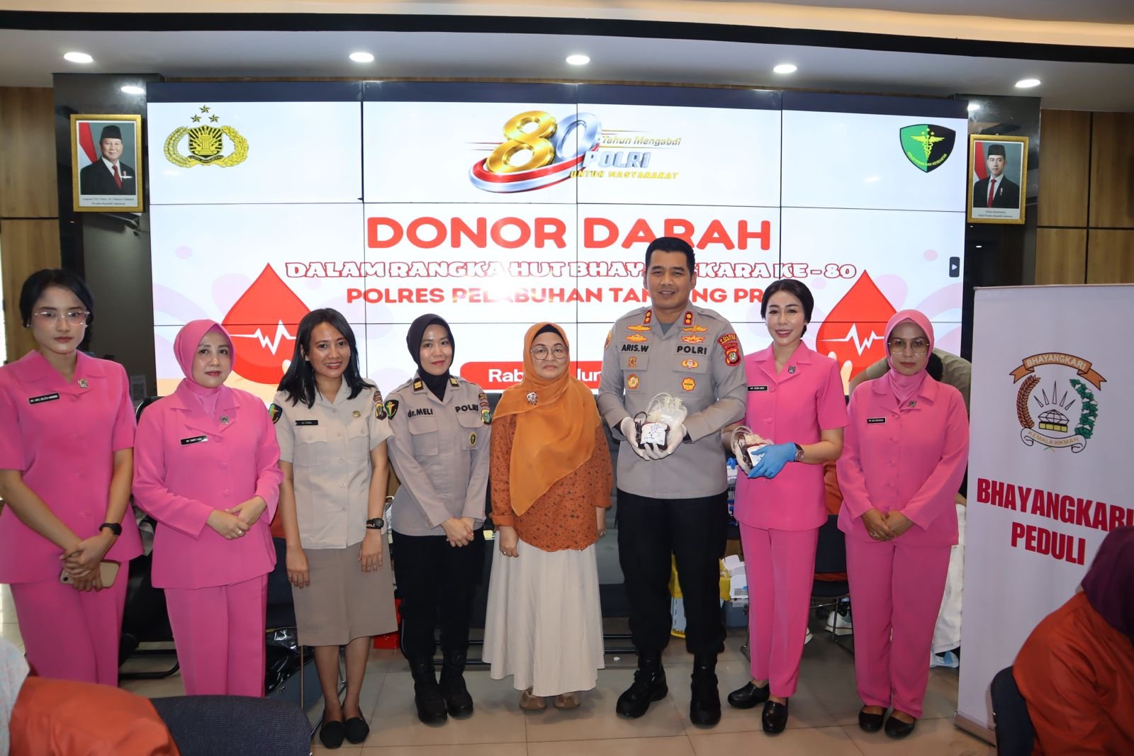Donor Darah Sambut Hari Bhayangkara ke-80, Berhasil Kumpulkan 111 Kantong Darah