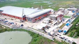 PANTAUAN UDARA - Fasilitas Refuse-Derived Fuel (RDF) Plant Rorotan yang berlokasi di Cilincing, Jakarta Utara. (Foto: Istimewa).