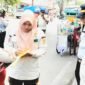 TERPANTAU - Satpol PP Koja melakukan kegiatan Rabu Tertib bersama petugas gabungan. (Foto: Suara Realitas).