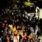 POTRET - sekitar 1.200 peserta pawai obor dari Sunter Agung memadati pelataran Jakarta International Stadium (JIS). (Foto: Istimewa).