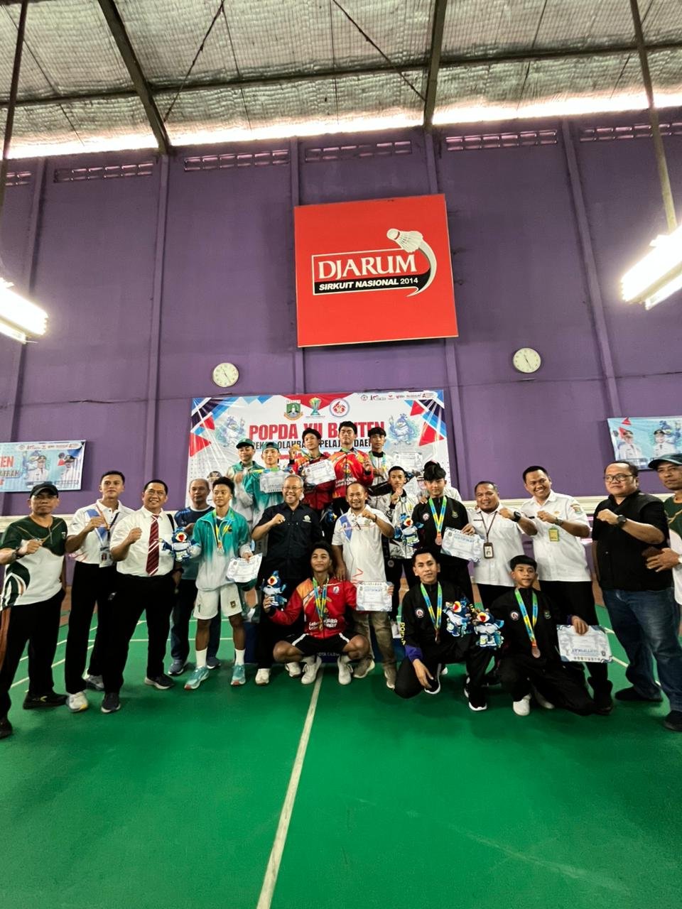 Semangat Juang Atlet Sepak Takraw Kabupaten Tangerang Bawa Pulang Dua Perunggu POPDA XII Banten.  ‎