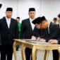 POTRET - Pelantikan Kakanwil Jawa Barat dan Kepala Imigrasi Jakarta Barat yang baru oleh Dirjen Imigrasi. (Foto: Dok.Dirjen Imigrasi/Ist).
