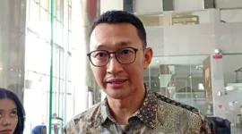 Foto: Juru Bicara KPK Budi Prasetyo di Gedung Merah Putih KPK, Kuningan, Jakarta Selatan. 