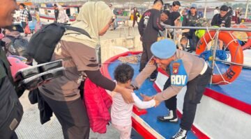 Polsek Kawasan Sunda Kelapa Perkuat Pelayanan & Pengamanan Akses Wisata Kepulauan Seribu di Dermaga Kali Adem