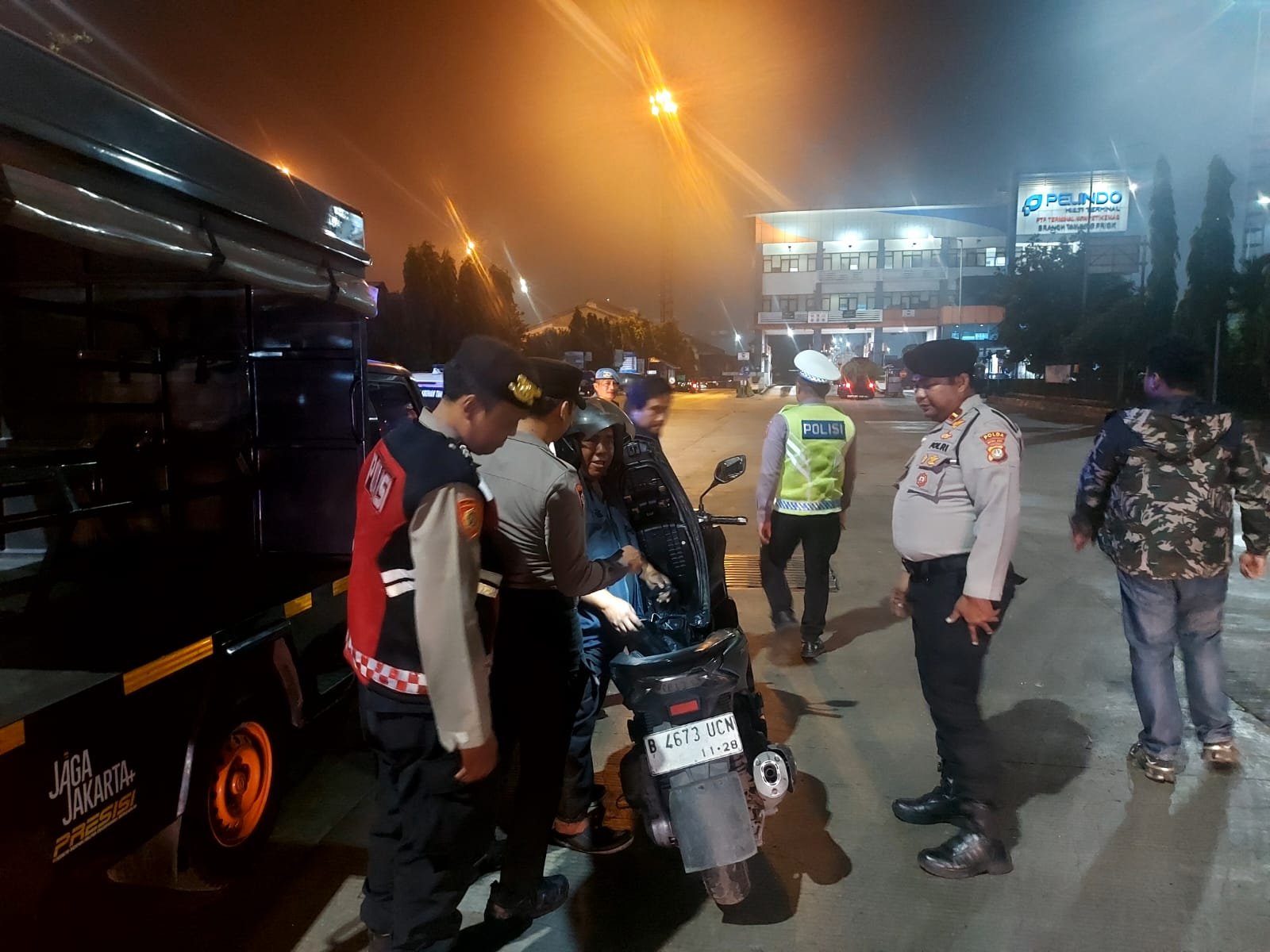 Patroli Cipta Kondisi JJOS Polres Pelabuhan Tanjung Priok, Cegah Gangguan Kamtibmas