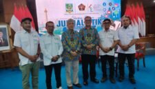 POTRET - Kolaborasi Yayasan Rumah Pena Nusantara, PWI, dan Pemkot Jakarta Utara saat menggelar Sharing Session Jurnalistik. (Foto: Dok. YRPN/Ist).