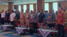 POTRET - PWI Pokja Walikota Jakarta Utara saat menggelar Sharing Session Jurnalistik di Aula Bahari Lantai 14. (Foto: Suara Realitas/Kipray). 