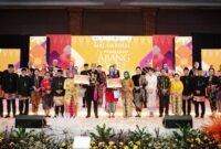 POTRET - malam final Abang None Jakarta Barat 2026, Bang Ghani dan None Rena keluar sebagai juara. (Foto: Istimewa).