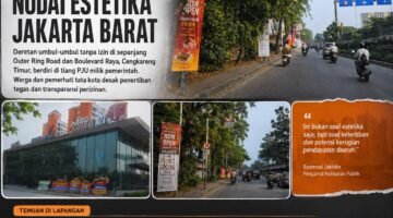 ILUSTRASI - pengusaha di Taman Palem diduga serobot fasum fasos milik Pemprov DKI Jakarta untuk kepentingan akses masuk hingga lahan parkir, dan pasang umbul-umbul ilegal yang tak kantongi izin serta membayar pajak reklame. (Foto: Ekslusif Suara Realitas).