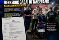 ILUSTRASI - Polsek Ciledug berhasil mengungkap dugaan penggelapan motor berkedok gadai di Tanjung Pasir, dan akan mengusut tuntas rantai perpindahan kendaraan. (Foto: Suara Realitas).