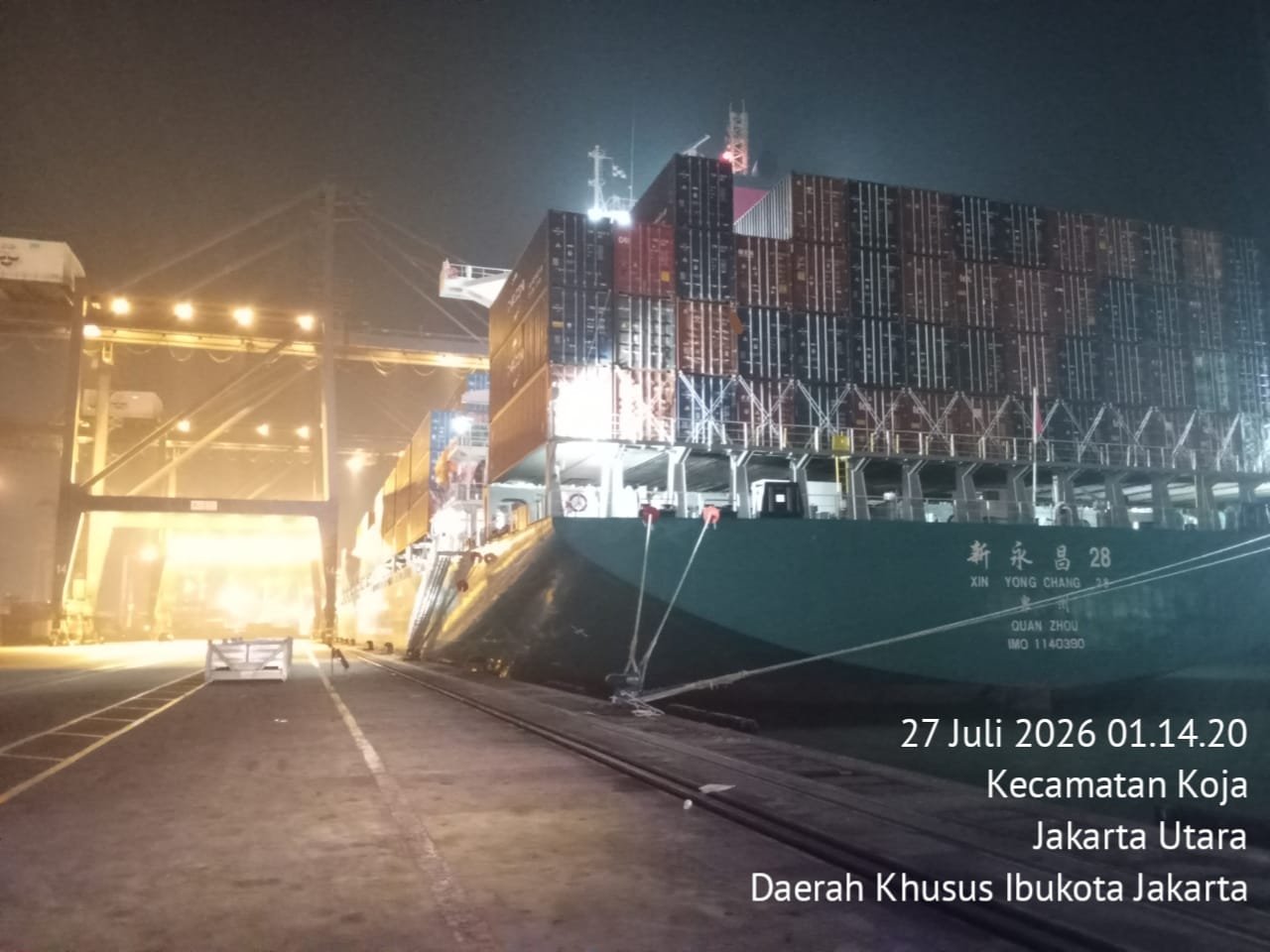 Situasi Kamtibmas di Kawasan JICT Tanjung Priok Kondusif, Aktivitas Bongkar Muat Kapal Berjalan Aman dan Lancar