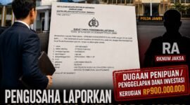 ILUSTRASI - pengusaha asal Jakarta melaporkan oknum Jaksa berinisial RA ke Polda Jambi. (Foto: Suara Realitas).