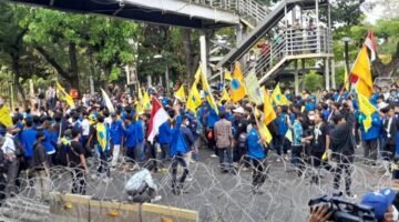 418 Personel Gabungan Amankan Dua Aksi Demonstrasi di Jakarta Pusat, Polisi Siapkan Rekayasa Lalu Lintas