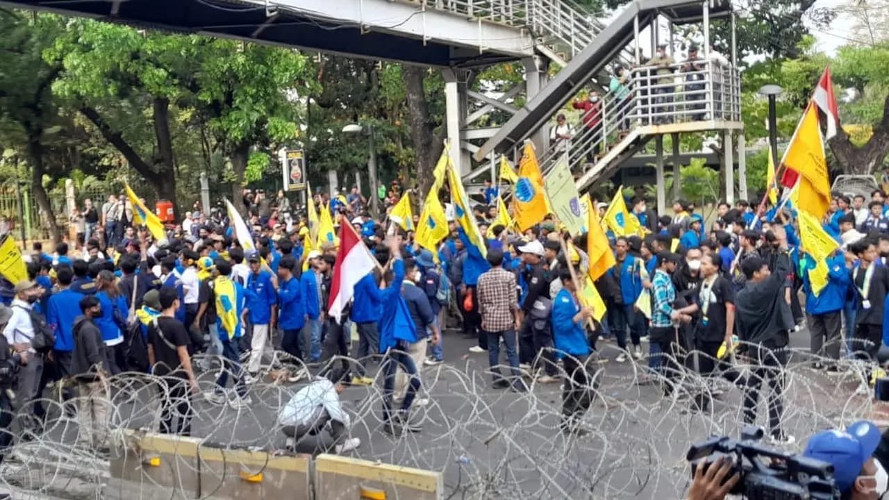 418 Personel Gabungan Amankan Dua Aksi Demonstrasi di Jakarta Pusat, Polisi Siapkan Rekayasa Lalu Lintas