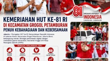 HUT RI ke-81 di Grogol Petamburan Meriah, Jajaran Kecamatan hingga UKPD Ikuti Beragam Lomba