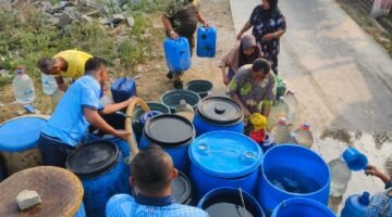 Tangani Kekeringan, Satrad 401 Tanjung Kait Salurkan Bantuan Air Bersih ke Kronjo