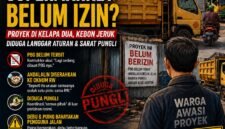 ILUSTRASI - bangun telebih dahulu, izin belakangan? Proyek Supermarket di Kebon Jeruk menjadi sorotan tajam. (Foto: Suara Realitas).
