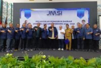 POTRET - Pengurus JMSI DKI Jakarta resmi dilantik, Teguh Santosa: bangun kolaborasi, lawan disinformasi dengan Jurnalisme Berkualitas. (Foto: Istimewa).