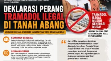 ILUSTRASI - perang melawan Tramadol Ilegal dimulai, seluruh elemen Tanah Abang satukan langkah. (Foto: Suara Realitas).