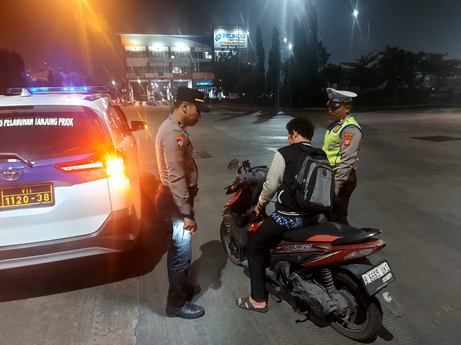 JJOS Patroli Cipta Kondisi Polres Pelabuhan Tanjung Priok, Antisipasi Kejahatan Jalanan dan Gangguan Kamtibmas