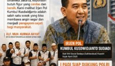 ILUSTRASI - Ketua Umum PADI: figur Irjen Pol Kumbul Kusdwidjanto mebawa harapan baru. Kepolisian Daerah Jakarta merindukan pimpinan cerdas dan dekat dengan masyarakat. (Foto: Suara Realitas).