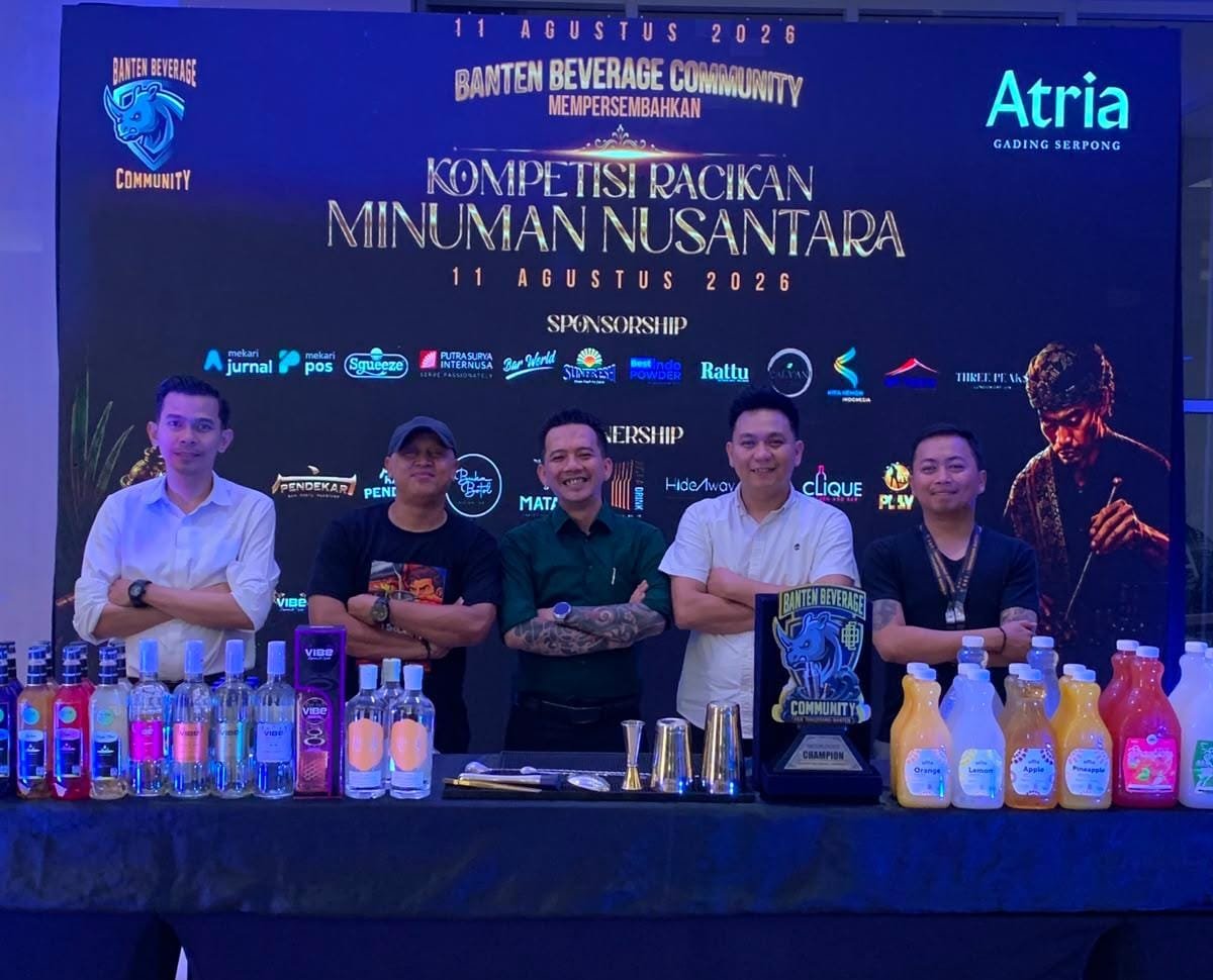 Banten Beverage Comunity Kembali Hadirkan Ajang Kompetisi Bergengsi Mixology Racikan Minuman Nusantara 2026