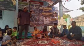 Satu Tahun Perjalanan Alap-Alap News Group Ditutup dengan Doa dan Santunan