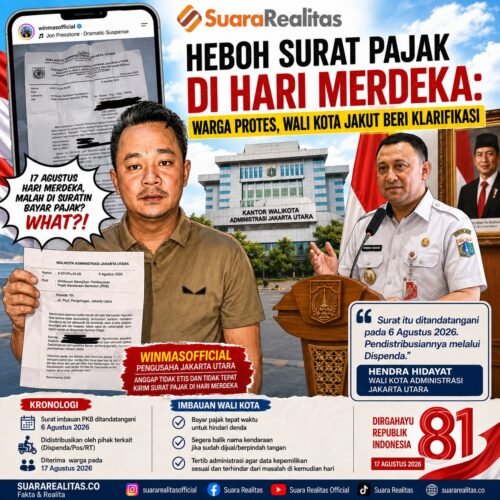 Heboh! Surat Imbauan Pajak Diterima Warga saat HUT RI, Wali Kota Jakut Beri Penjelasan