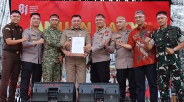 JJOS Kapolres Priok dan Forkopimko Jakarta Utara Bersama Masyarakat Deklarasikan Anti Tawuran, Wujudkan Jakarta Utara yang Aman dan Kondusif