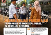 POTRET - Dishub DKI Jakarta melalui UP Parkir turun tangan. Parkir Liar di depan RS Hermina Kalideres segera dibahas bersama. (Foto: Suara Realitas).