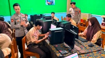 Polres Pelabuhan Tanjung Priok Edukasi 80 Siswa SMK Al Jihad tentang Pemanfaatan AI dan Bahaya Cybercrime