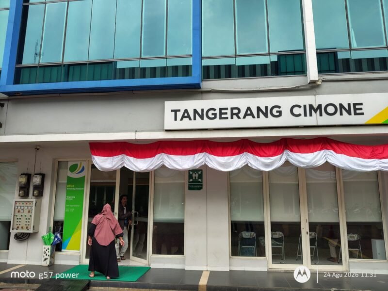 Kantor cabang BPJS	: TANGERANG CIMONE  
Alamat 		: KOMPLEK BOULEVARD BUSINESS CENTER @JATAKE BLOK D NO. 2-7 JL GATOT SUBROTO KM 5,3 KELURAHAN GANDASARI KECAMATAN JATIUWUNG KOTA TANGERANG
