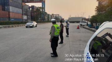 Polres Pelabuhan Tanjung Priok Tingkatkan Pengaturan Lalu Lintas, Pastikan Arus Kendaraan Lancar dan Kondusif