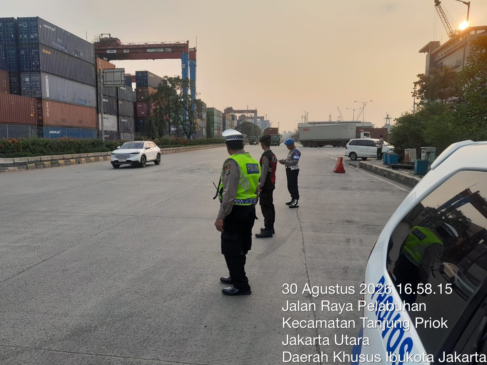 Polres Pelabuhan Tanjung Priok Tingkatkan Pengaturan Lalu Lintas, Pastikan Arus Kendaraan Lancar dan Kondusif