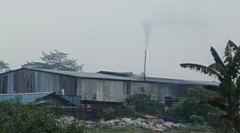 Foto: Pabrik karung plastik bekas ASS tampak dari belakang. (Dok SR/Panji). 