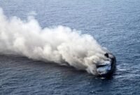 Foto: Kapal Mutiara Sentosa II yang terbakar di Perairan Sumenep.