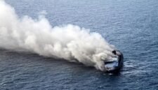 Foto: Kapal Mutiara Sentosa II yang terbakar di Perairan Sumenep.