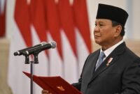 Foto: Presiden Republik Indonesia (RI), Prabowo Subianto. 