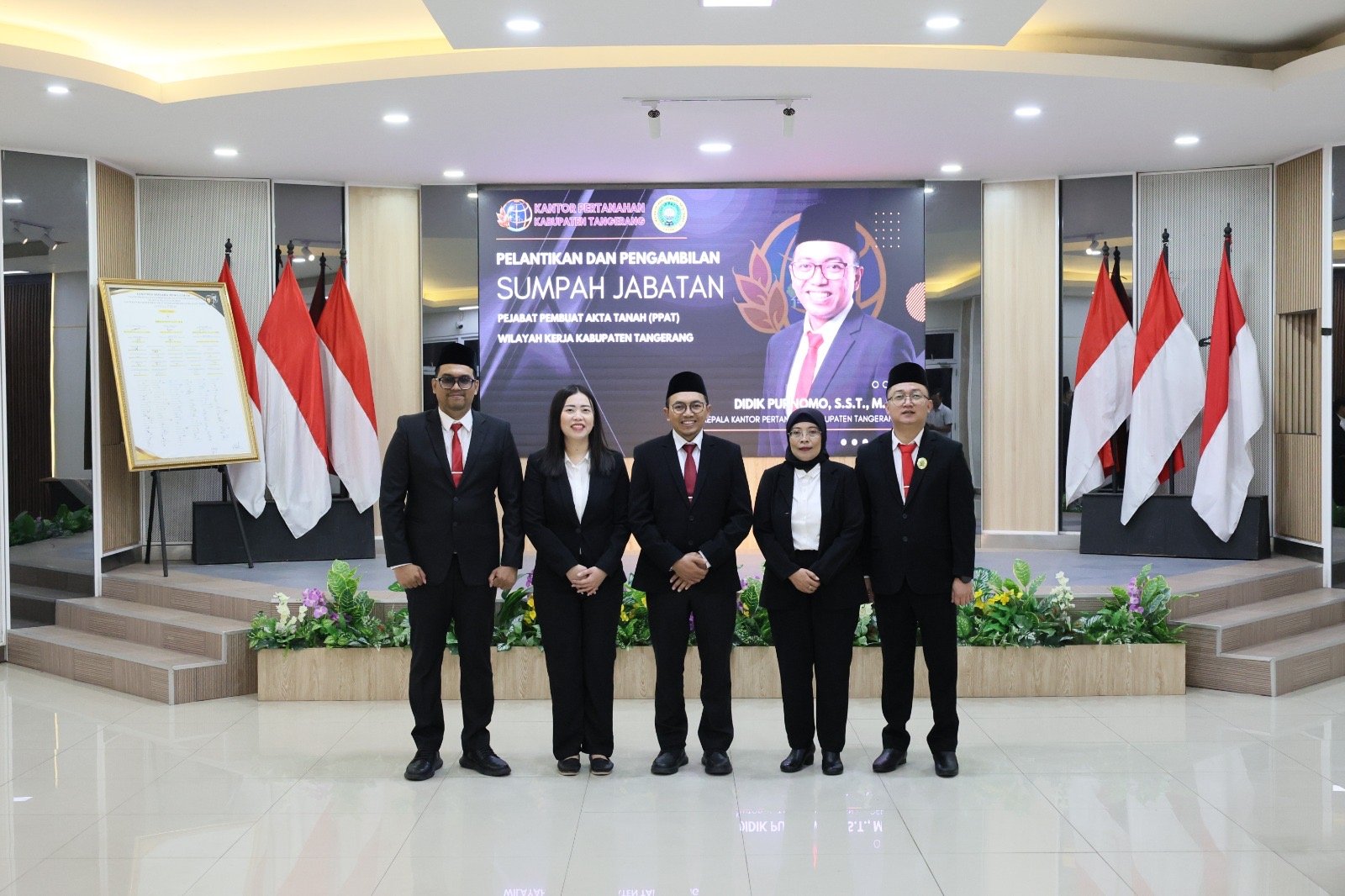 Empat (PPAT) Dilantik Kepala Kantor Pertanahan Kabupaten Tangerang ‎