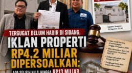 POTRET - Kuasa Hukum dari Satu Pintu Solusi soroti ketidakhadirannya tergugat hingga iklan properti Rp4,2 Miliar. (Foto: Suara Realitas).