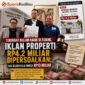 POTRET - Kuasa Hukum dari Satu Pintu Solusi soroti ketidakhadirannya tergugat hingga iklan properti Rp4,2 Miliar. (Foto: Suara Realitas).