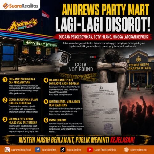 Fakta-fakta Terkini Dibalik Bentrokan di Andrews Party Mart Sunter: Dugaan Pengeroyokan Pelajar, CCTV hingga Sajam Jadi Sorotan