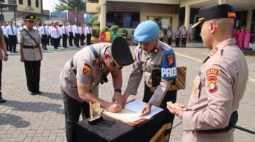 Kapolres Pelabuhan Tanjung Priok, Pimpin Sertijab Tiga Pejabat Utama, Tekankan Integritas dan Profesionalitas